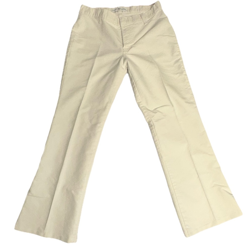 Tommy Hilfiger Vintage Cream With Red Stitching Boot Cut Slacks Womens Size 8
